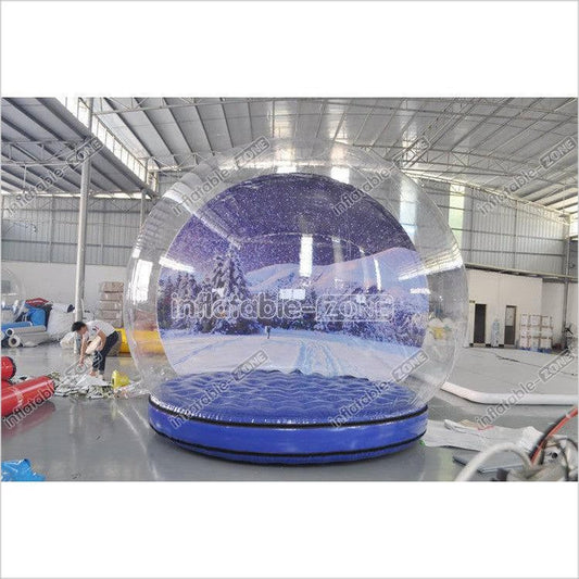 Custom-size giant-inflatable-snow-globe inflatable christmas snow globe