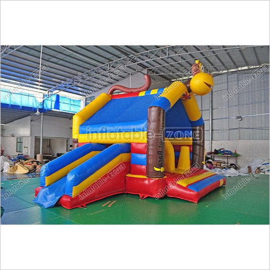 Giant Funny Inflatable Slide Bouncer Commercial Jumping Castles