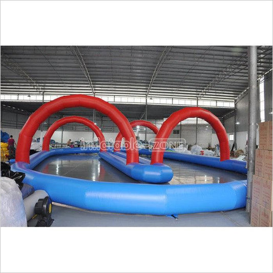 Inflatable Race Track For Bumper Cars, Inflatable Track Kart Race For Zorb Ball