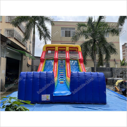 Inflatable Dry Slide Jumper Big Inflatable Slide Rainbow Large Blow Up Slide - Inflatable-Zone