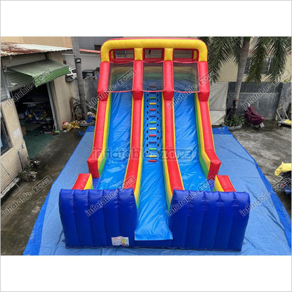 Inflatable Dry Slide Jumper Big Inflatable Slide Rainbow Large Blow Up Slide - Inflatable-Zone