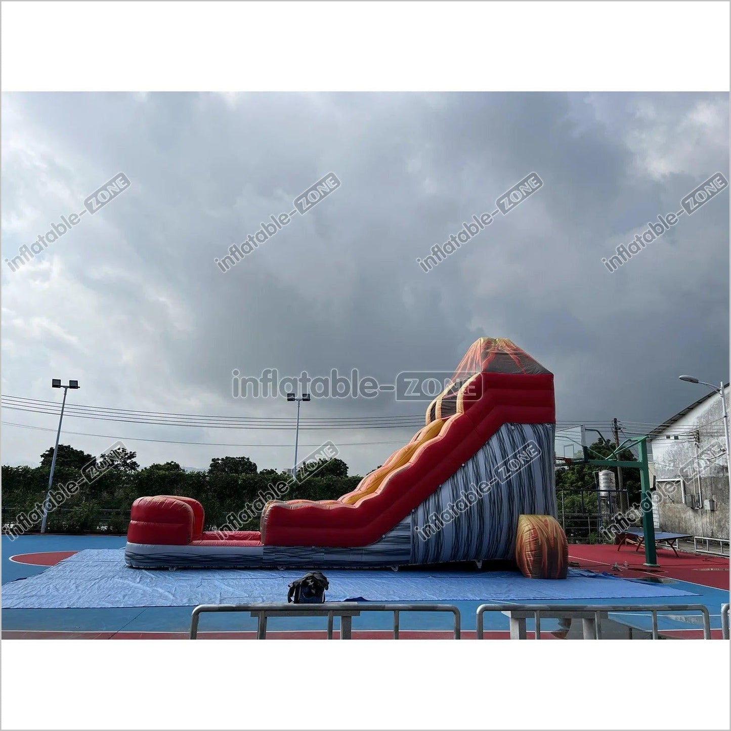 Inflatable Outdoor Water Slides, Commercial Water Slide With Inflatable Pool Combo - Inflatable-Zone