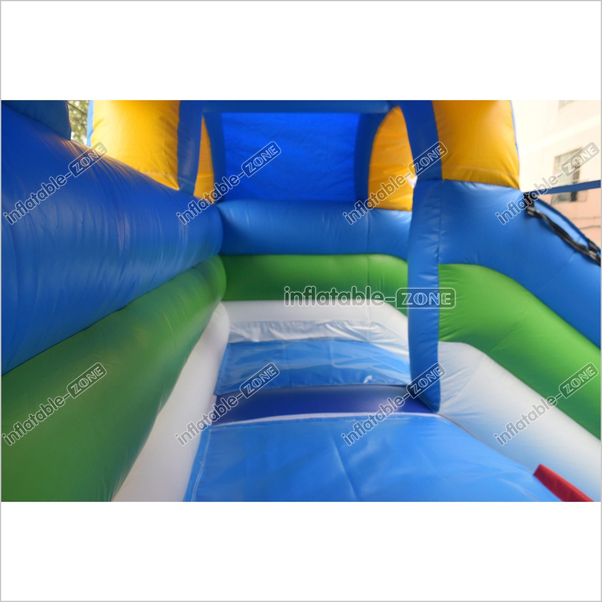 Sunny And Fun Double Water Slide Giant Commercial Inflatable Bouncy Slide With Pool For Children - Inflatable-Zone