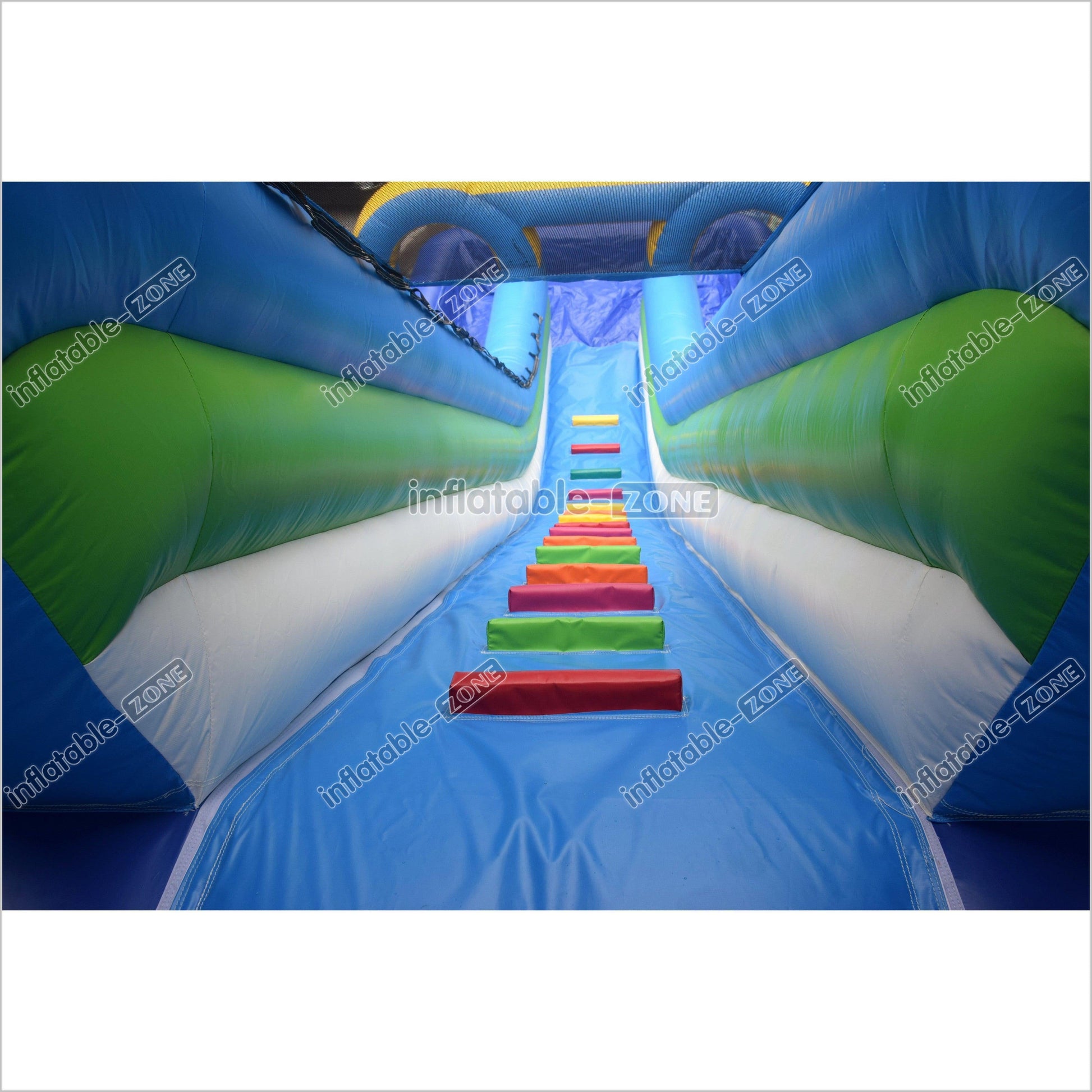 Sunny And Fun Double Water Slide Giant Commercial Inflatable Bouncy Slide With Pool For Children - Inflatable-Zone