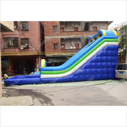 Sunny And Fun Double Water Slide Giant Commercial Inflatable Bouncy Slide With Pool For Children - Inflatable-Zone