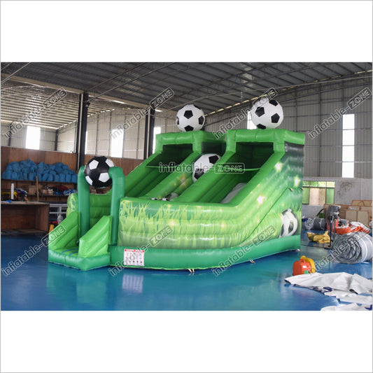 Inflatable Football Slide Children Sports Theme Bouncy Castle Inflatable Giant Slide Bounce Jumper - Inflatable-Zone