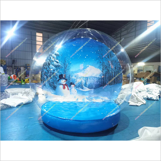 Inflatable Games Snowman In A Snow Globe Advertising Decoration Blow Up Snow Globes For Christmas - Inflatable-Zone