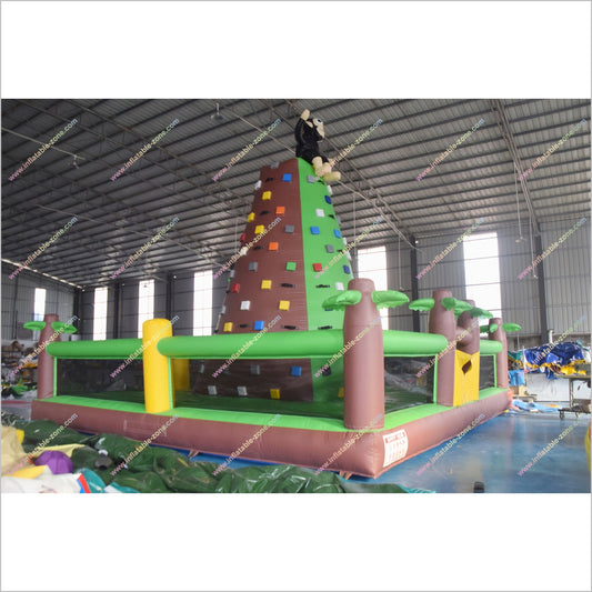 Amusement Park Games Inflatable Monkey Climbing Wall Near Me Tower Rock Mountain Wall Climbing - Inflatable-Zone