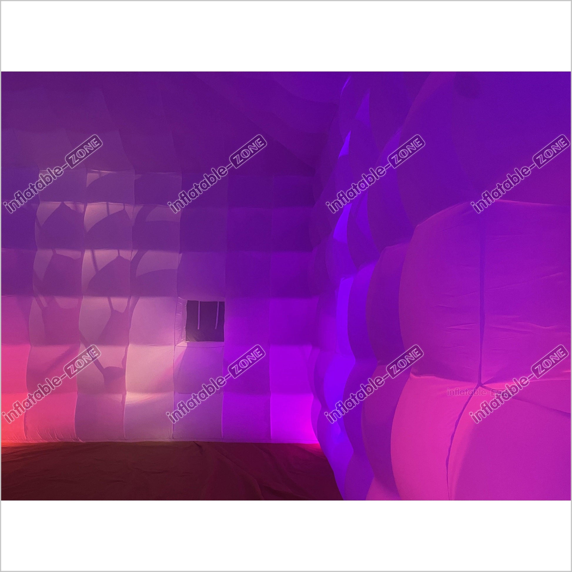 Outdoor Inflatable Nightclub White Large Inflatable Party Tent With LED Lights - Inflatable-Zone