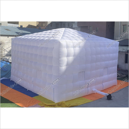 Outdoor Inflatable Nightclub White Large Inflatable Party Tent With LED Lights - Inflatable-Zone