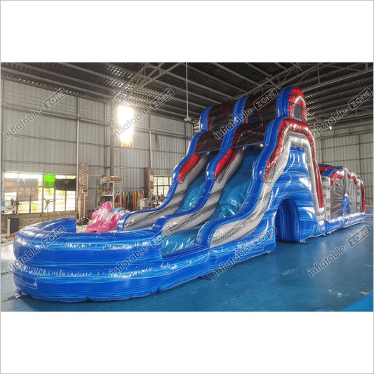 Indoor Slip And Slide Obstacle Course For Adults Swimming Pool Inflatable Assault Course - Inflatable-Zone