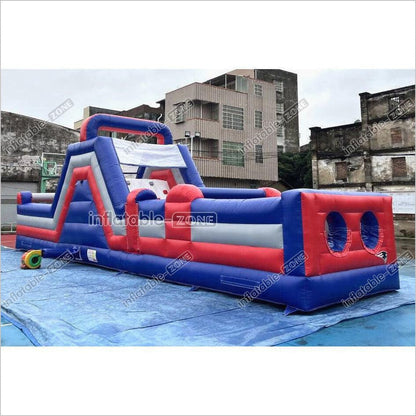 Funny Large Obstacle Sports Kids Play Inflatable Party Outdoor Playground Inflatable Obstacle Course - Inflatable-Zone