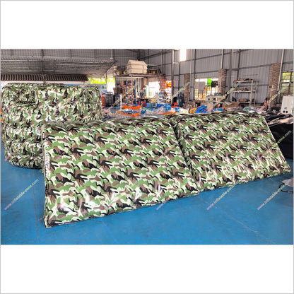 Inflatable Paintball Bunkers CS Games Sports Team Building Activities Camouflage Wall Bunker Inflatable - Inflatable-Zone