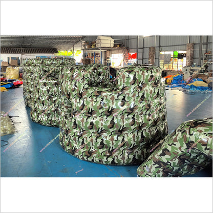 Inflatable Paintball Bunkers CS Games Sports Team Building Activities Camouflage Wall Bunker Inflatable - Inflatable-Zone