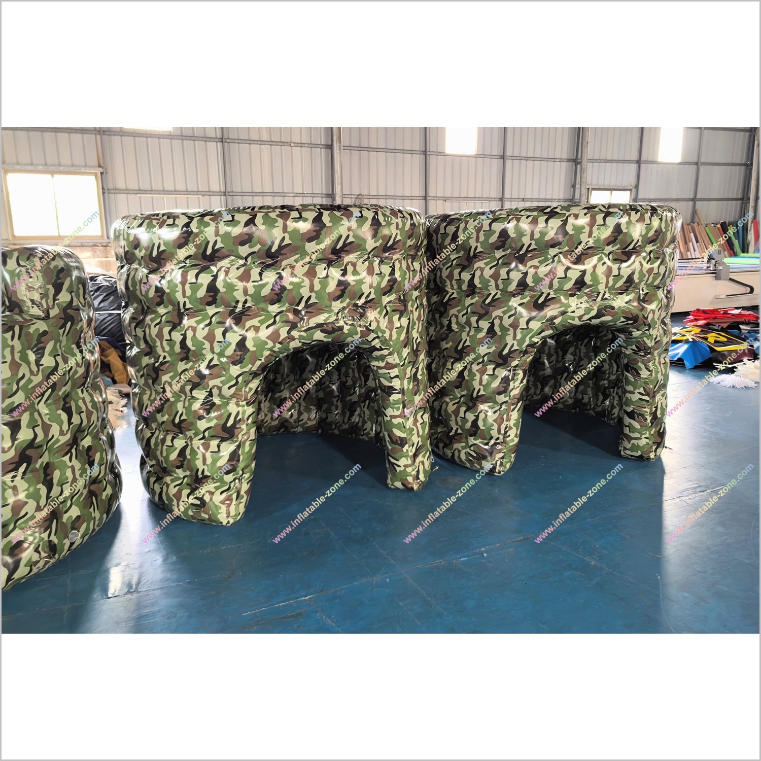 Inflatable Paintball Bunkers CS Games Sports Team Building Activities Camouflage Wall Bunker Inflatable - Inflatable-Zone
