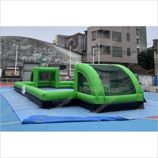 Giant Inflatable Soap Football Pitch Playground Soccer Field For Outdoor Sport And Play - Inflatable-Zone