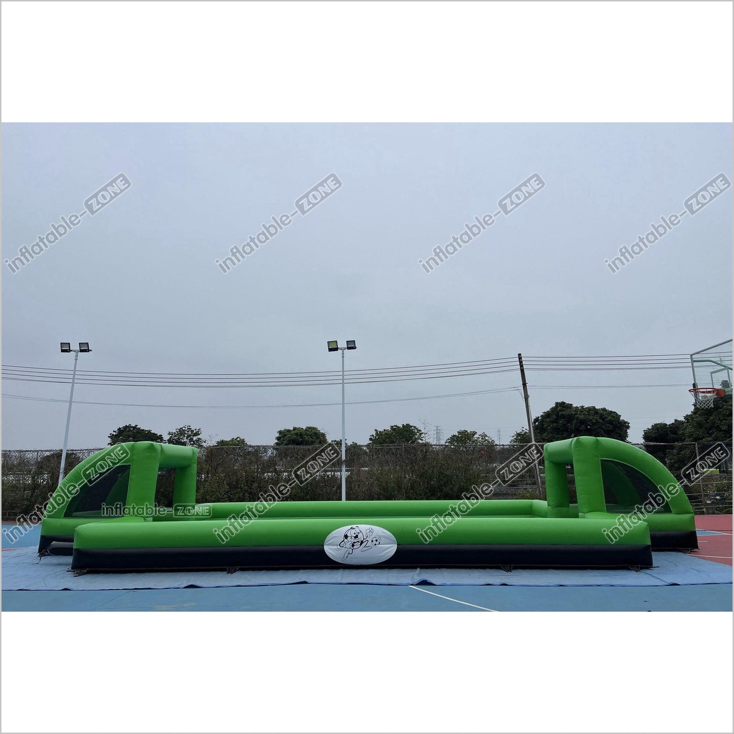 Giant Inflatable Soap Football Pitch Playground Soccer Field For Outdoor Sport And Play - Inflatable-Zone