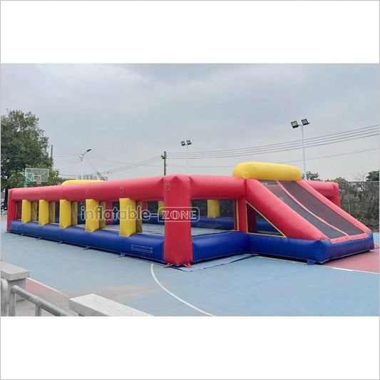 Fun Inflatable Soccer Field Pitch Big Outdoor Sport Game Inflatable Football Soap Court For Playground - Inflatable-Zone