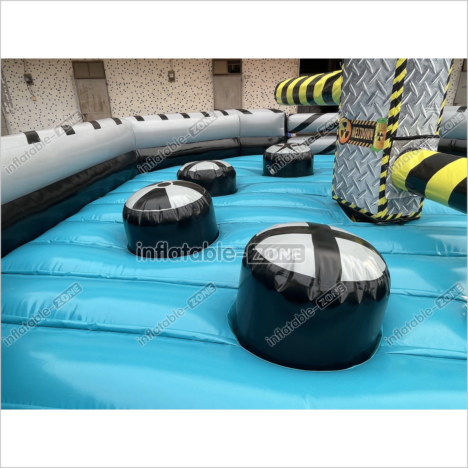 Outdoor Adult Kids Inflatable Sweeper Eliminator Wipeout Toxic Meltdown Machine Inflatable Game - Inflatable-Zone