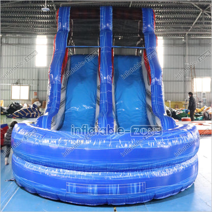 Large Inflatable Water Slide Obstacle Course Birthday Party Jump Near Me With Pool - Inflatable-Zone