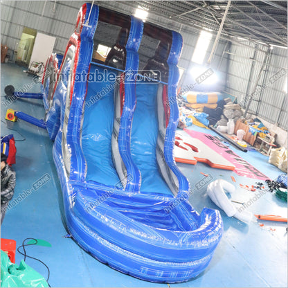 Large Inflatable Water Slide Obstacle Course Birthday Party Jump Near Me With Pool - Inflatable-Zone