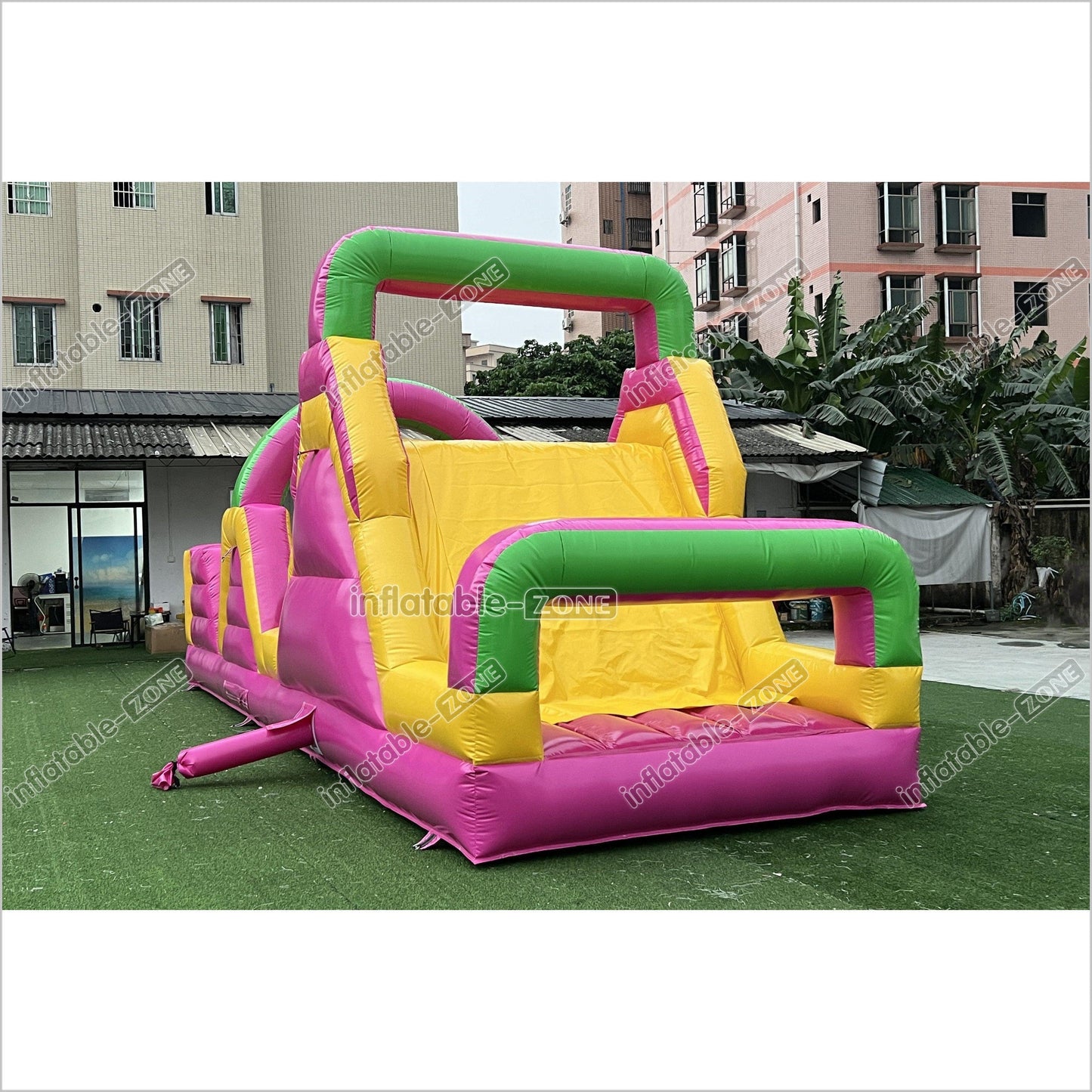 Large Obstacle Course Party Event Energy Challenge Sports Inflatable Obstacle Jumping Castle Bouncer With Slide - Inflatable-Zone