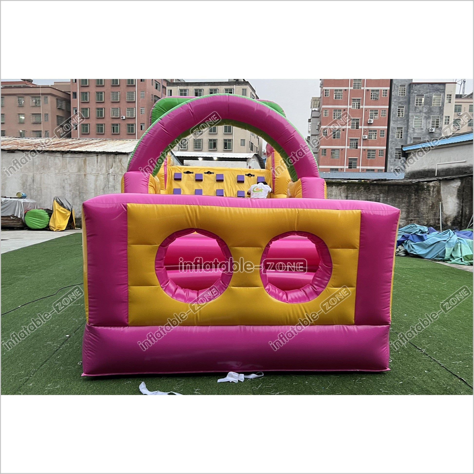Large Obstacle Course Party Event Energy Challenge Sports Inflatable Obstacle Jumping Castle Bouncer With Slide - Inflatable-Zone