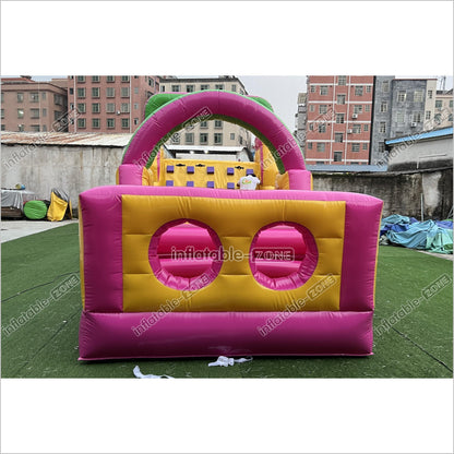 Large Obstacle Course Party Event Energy Challenge Sports Inflatable Obstacle Jumping Castle Bouncer With Slide - Inflatable-Zone