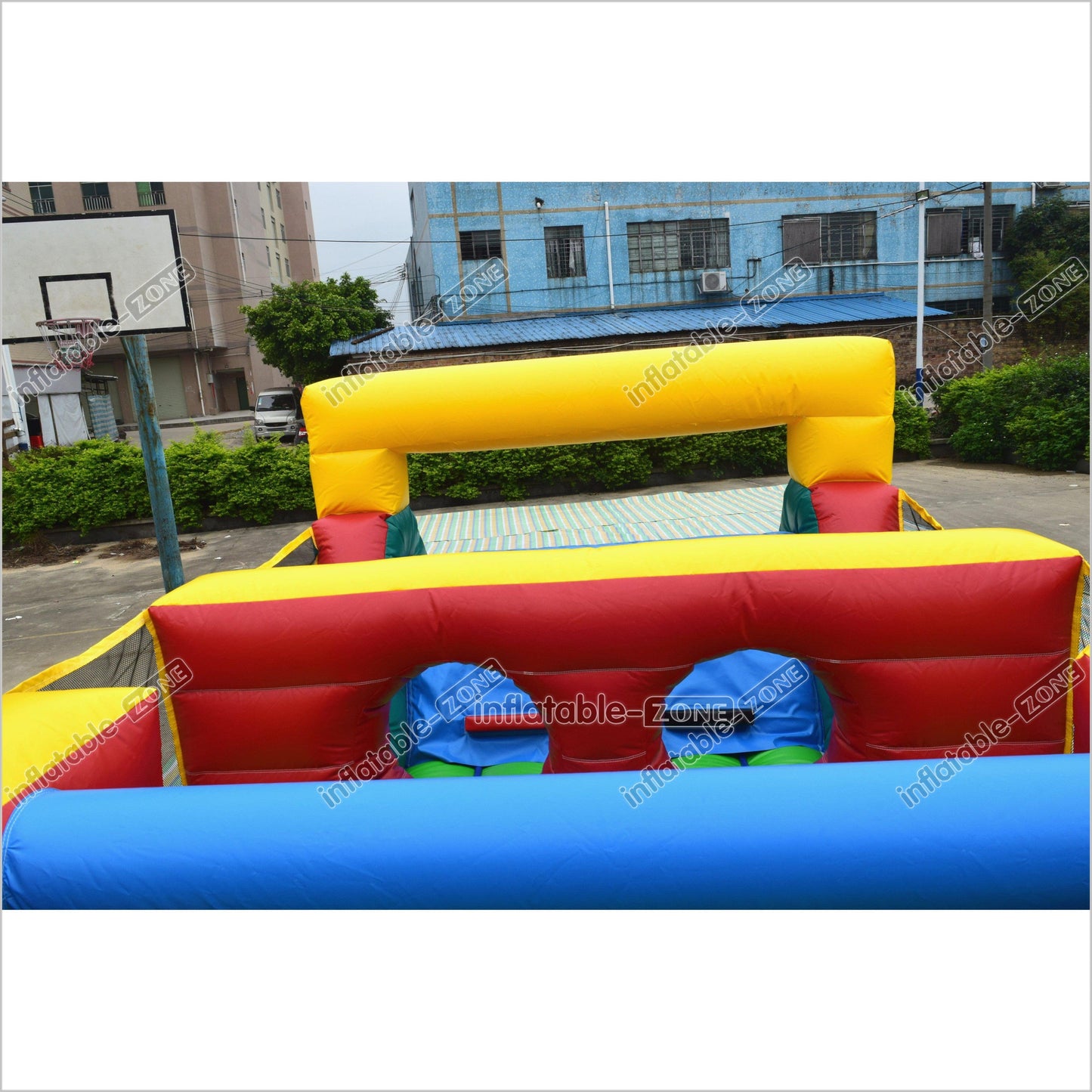 Commercial Bounce House Obstacle Course Outdoor Inflatable Assault Course Moonwalk Obstacle Course Rental - Inflatable-Zone