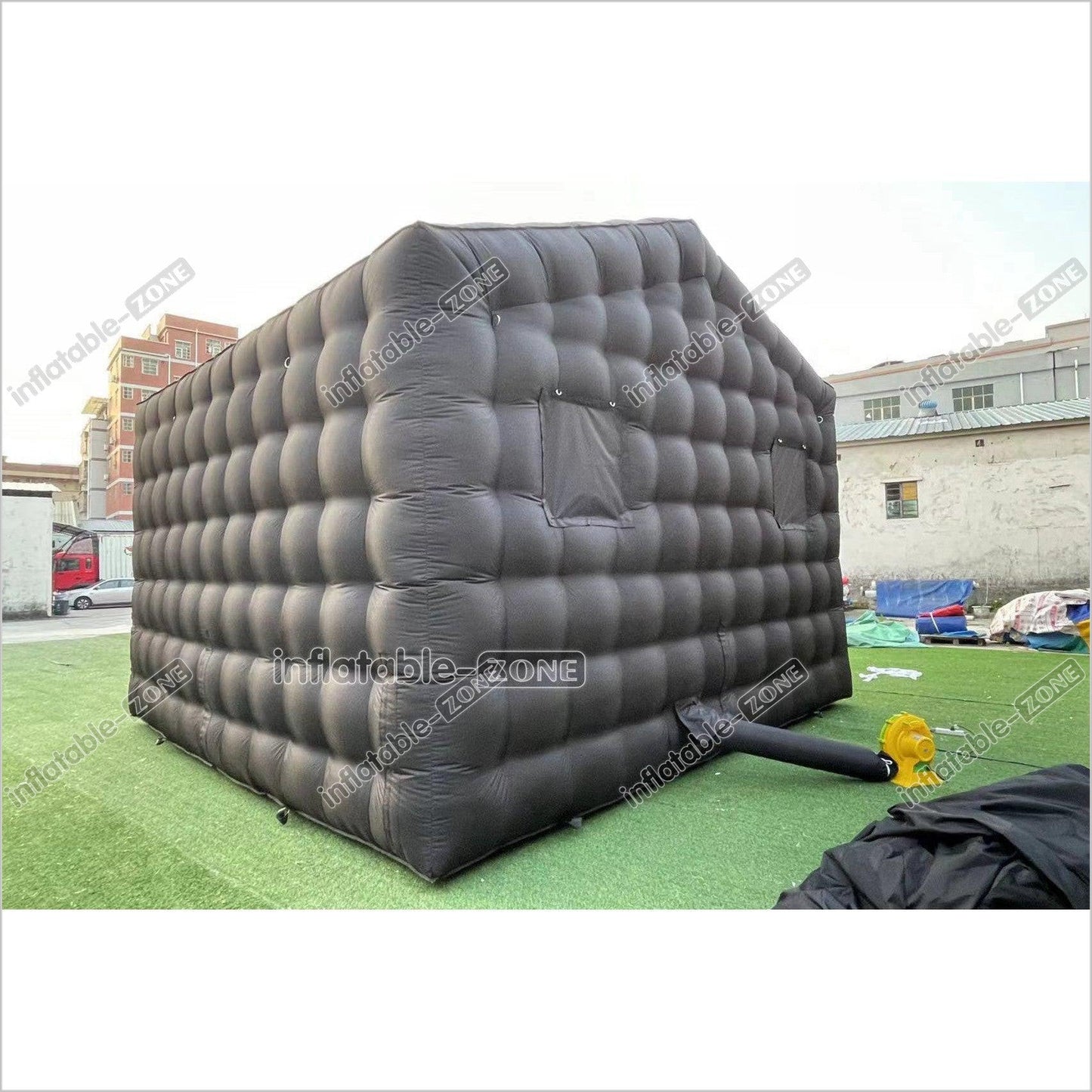 Outdoor Inflatable Nightclub Tent Commercial Black Backyard Blow Up Club Inflatable Party Cube Disco Bar Tent - Inflatable-Zone