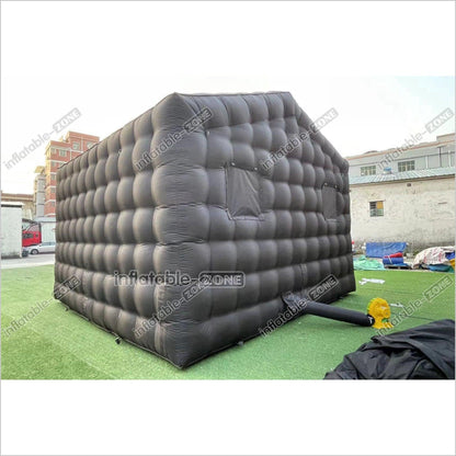 Outdoor Inflatable Nightclub Tent Commercial Black Backyard Blow Up Club Inflatable Party Cube Disco Bar Tent - Inflatable-Zone