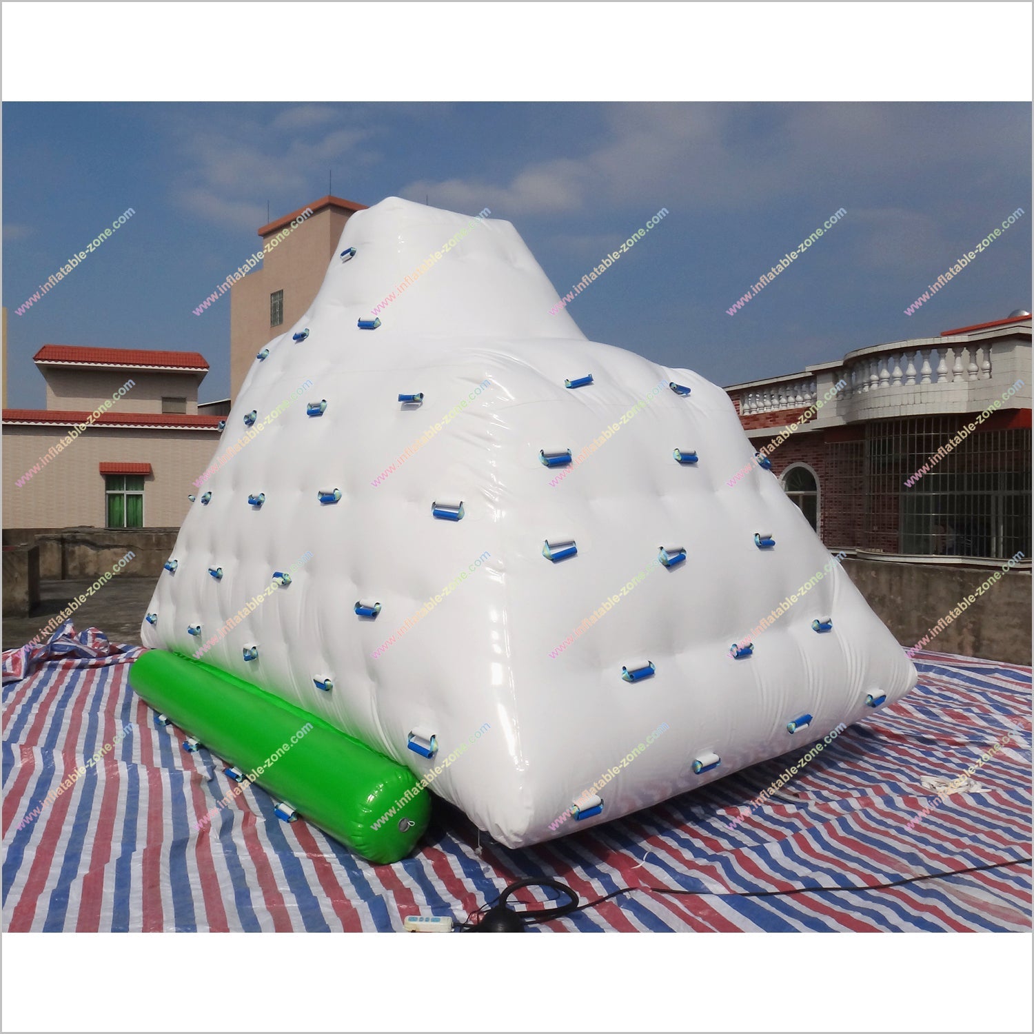 Party Island Floating Inflatable Iceberg Water Park Inflatables Iceberg Climbing Wall - Inflatable-Zone