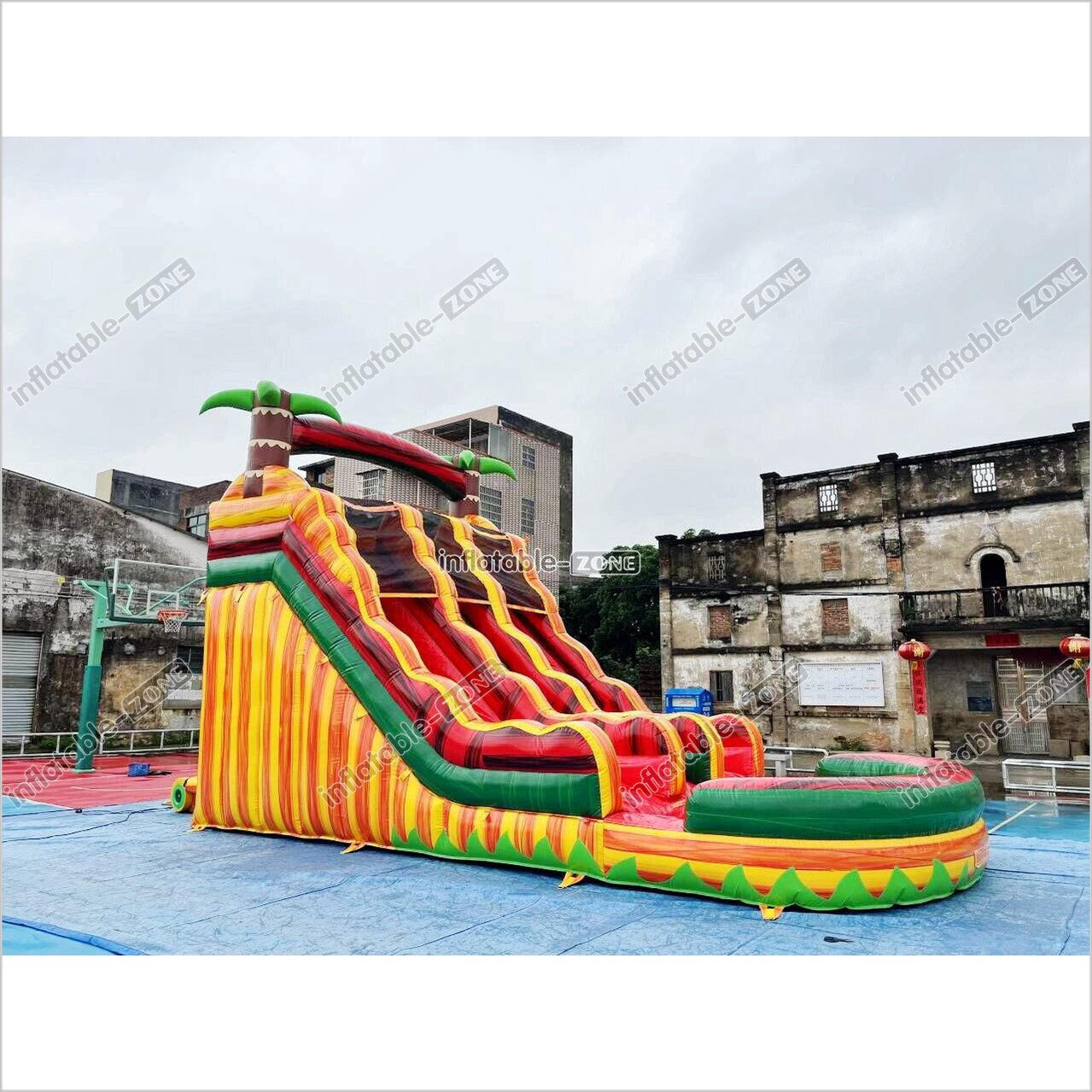 Inflatable Water Slides Commercial Pool, Bounce House Water Slide Combo - Inflatable-Zone