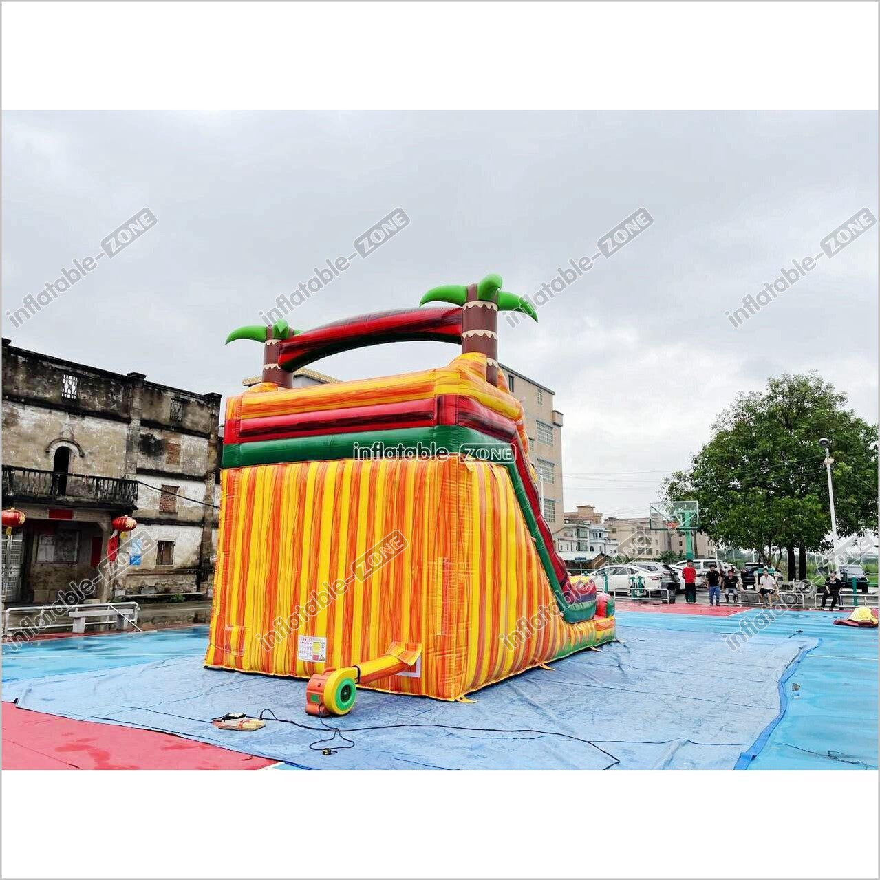 Inflatable Water Slides Commercial Pool, Bounce House Water Slide Combo - Inflatable-Zone