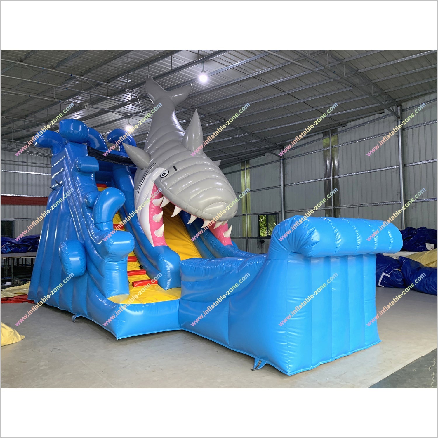 Shark Escape Inflatable Slide Hire Commercial Indoor Playground Equipment Large Bouncy Castle With Slide - Inflatable-Zone