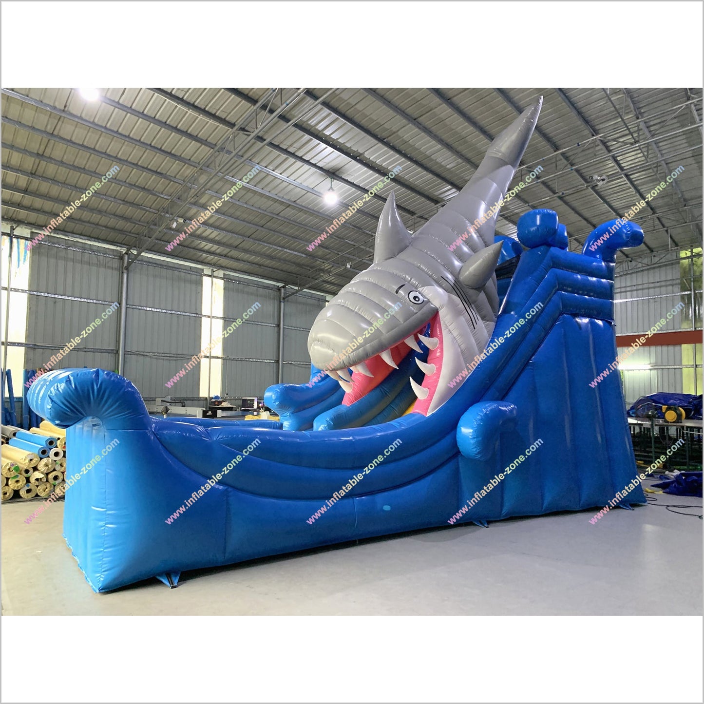 Shark Escape Inflatable Slide Hire Commercial Indoor Playground Equipment Large Bouncy Castle With Slide - Inflatable-Zone