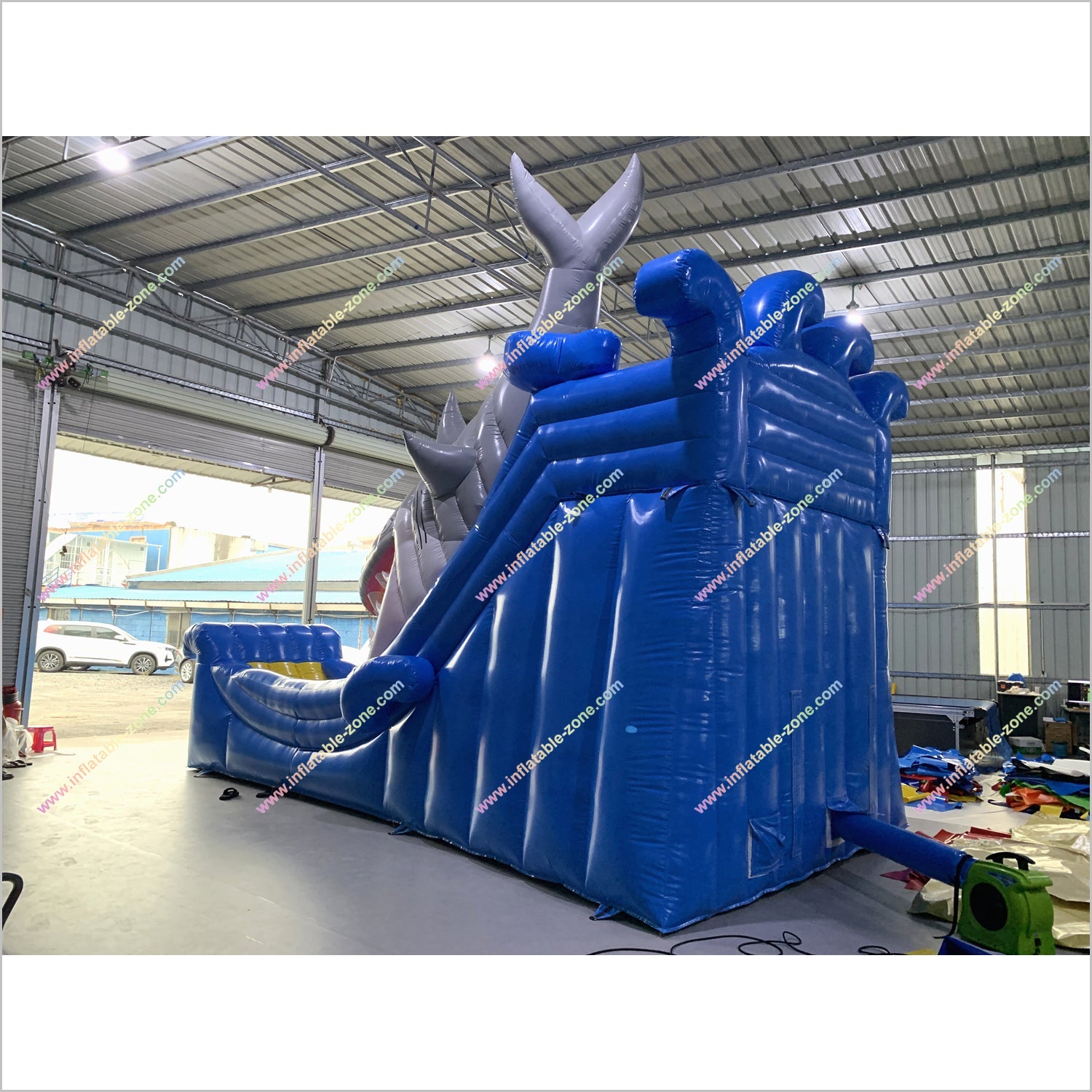 Shark Escape Inflatable Slide Hire Commercial Indoor Playground Equipment Large Bouncy Castle With Slide - Inflatable-Zone