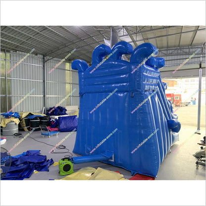 Shark Escape Inflatable Slide Hire Commercial Indoor Playground Equipment Large Bouncy Castle With Slide - Inflatable-Zone
