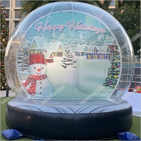 Christmas Globe Inflatable Snow Globe Bounce House Inflatable Snow Globe For Hire - Inflatable-Zone