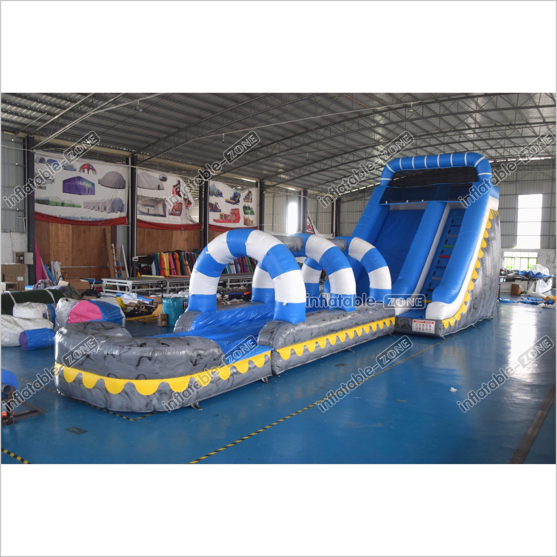 Super Long Water Slide Inflatable Water Jumper Commercial Inflatable Slip And Slide With Pool - Inflatable-Zone
