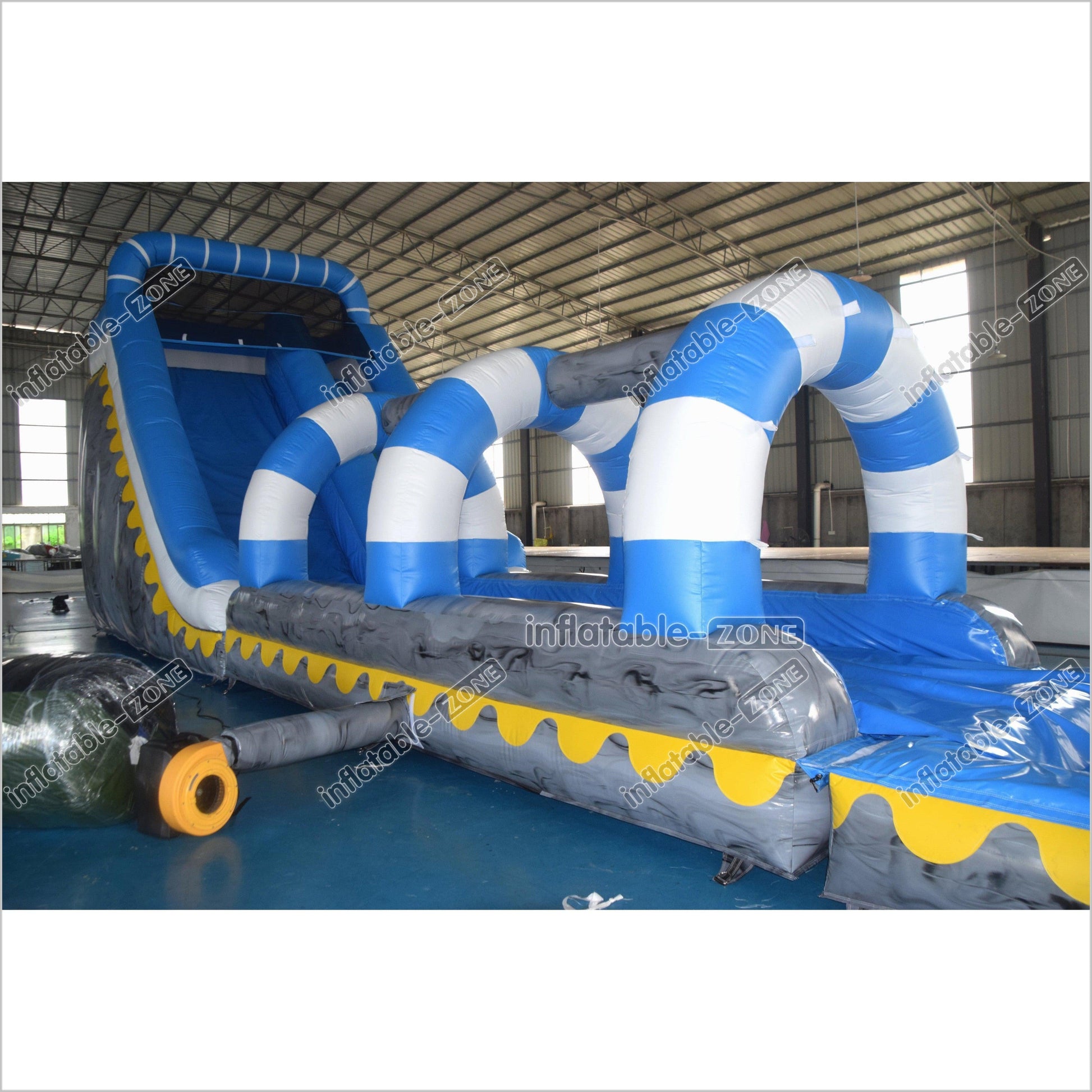 Super Long Water Slide Inflatable Water Jumper Commercial Inflatable Slip And Slide With Pool - Inflatable-Zone