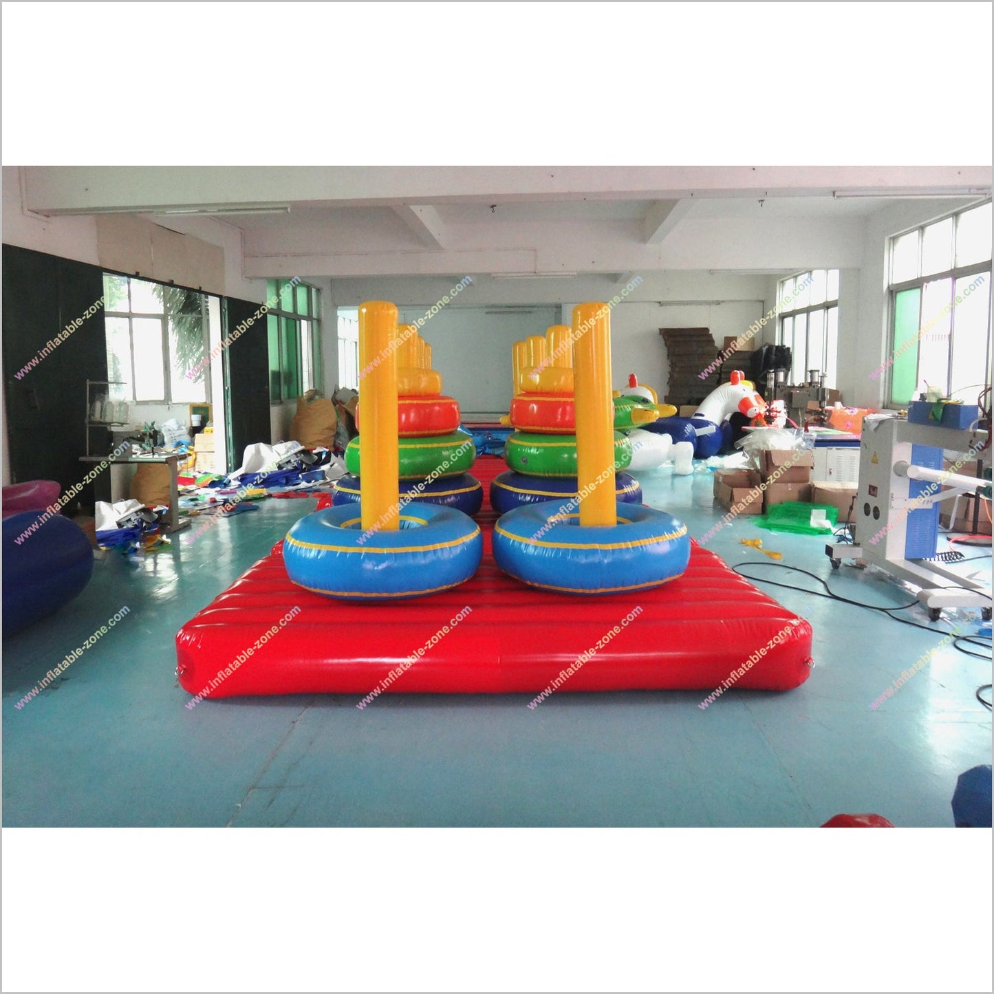 Team Building Games Inflatable Tower Of Hanoi Interactive Move Ring Toss Inflatable Sports Toys - Inflatable-Zone
