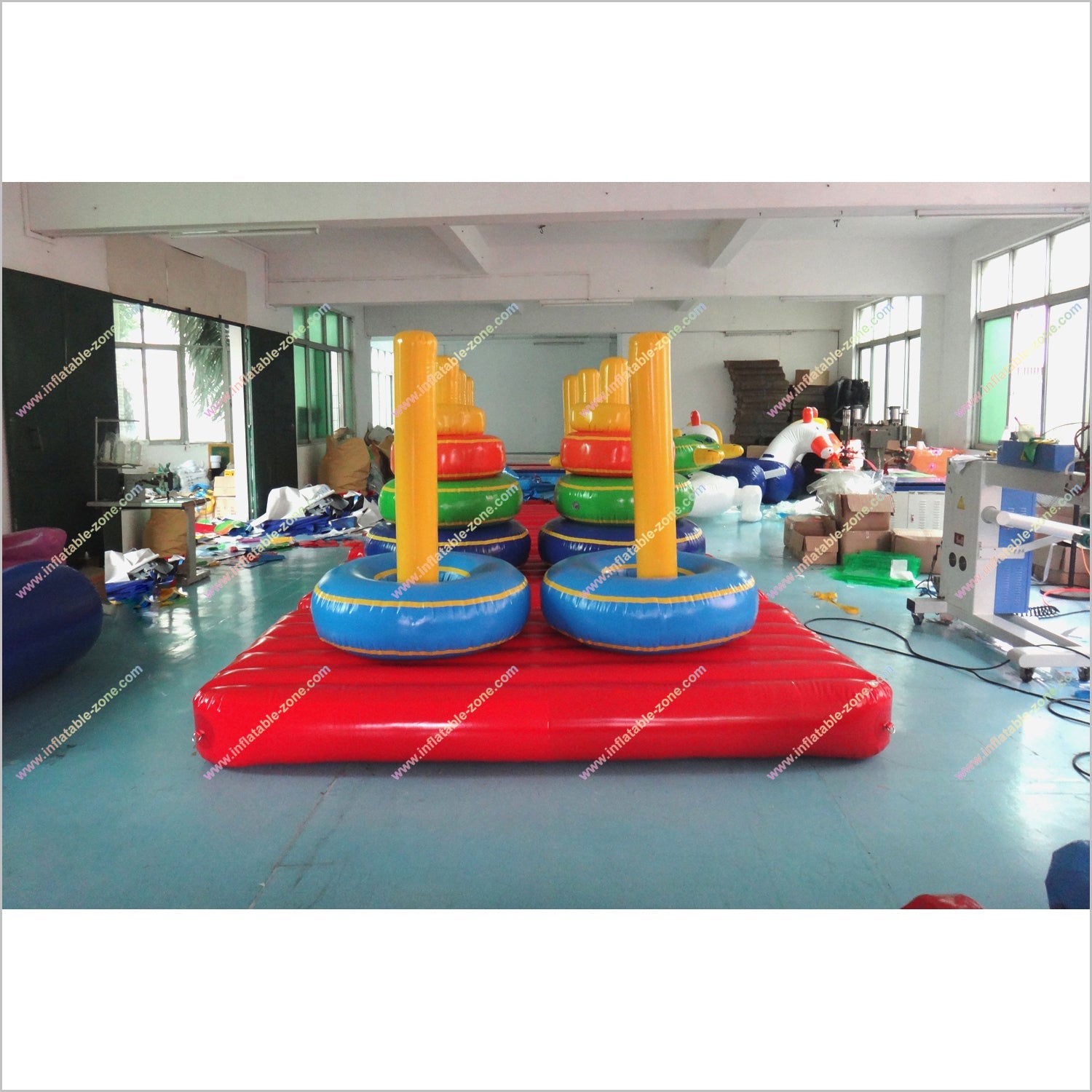 Team Building Games Inflatable Tower Of Hanoi Interactive Move Ring Toss Inflatable Sports Toys - Inflatable-Zone