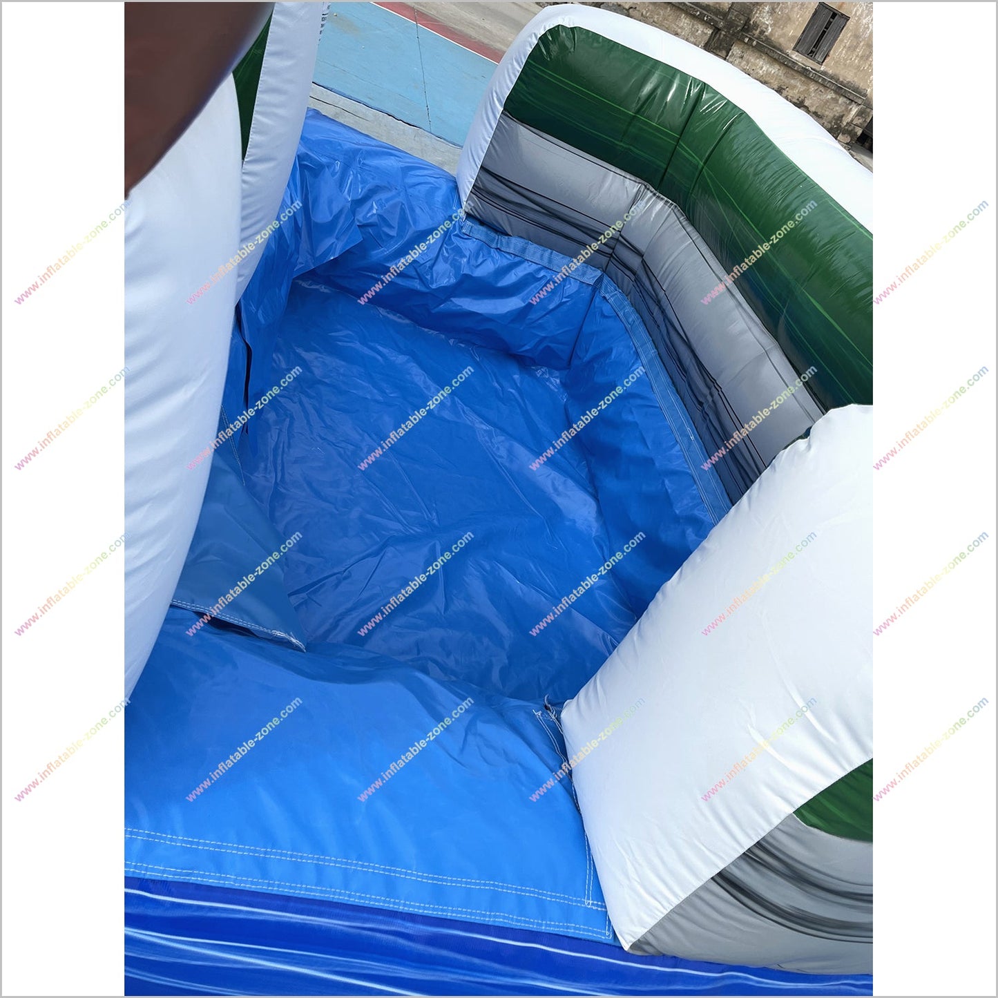 Tropical Palm Trees Inflatable Waterslide Rental Near Me Rainbows Theme Blow Up Water Slide With Pool - Inflatable-Zone