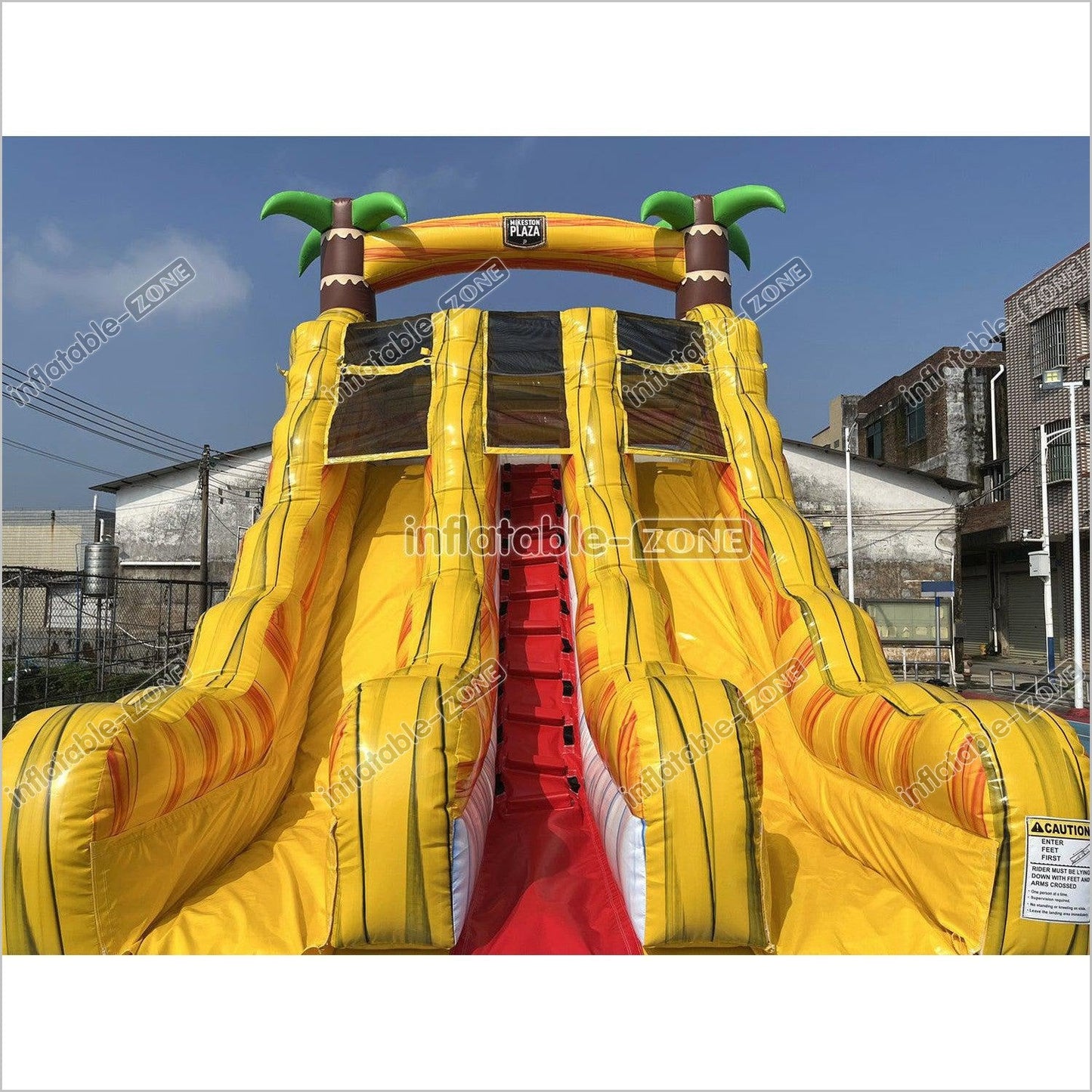 Tropical Wave Water Slide Party Jumper Rental Commercial Playground Equipment Inflatable Water Slide Into Pool - Inflatable-Zone
