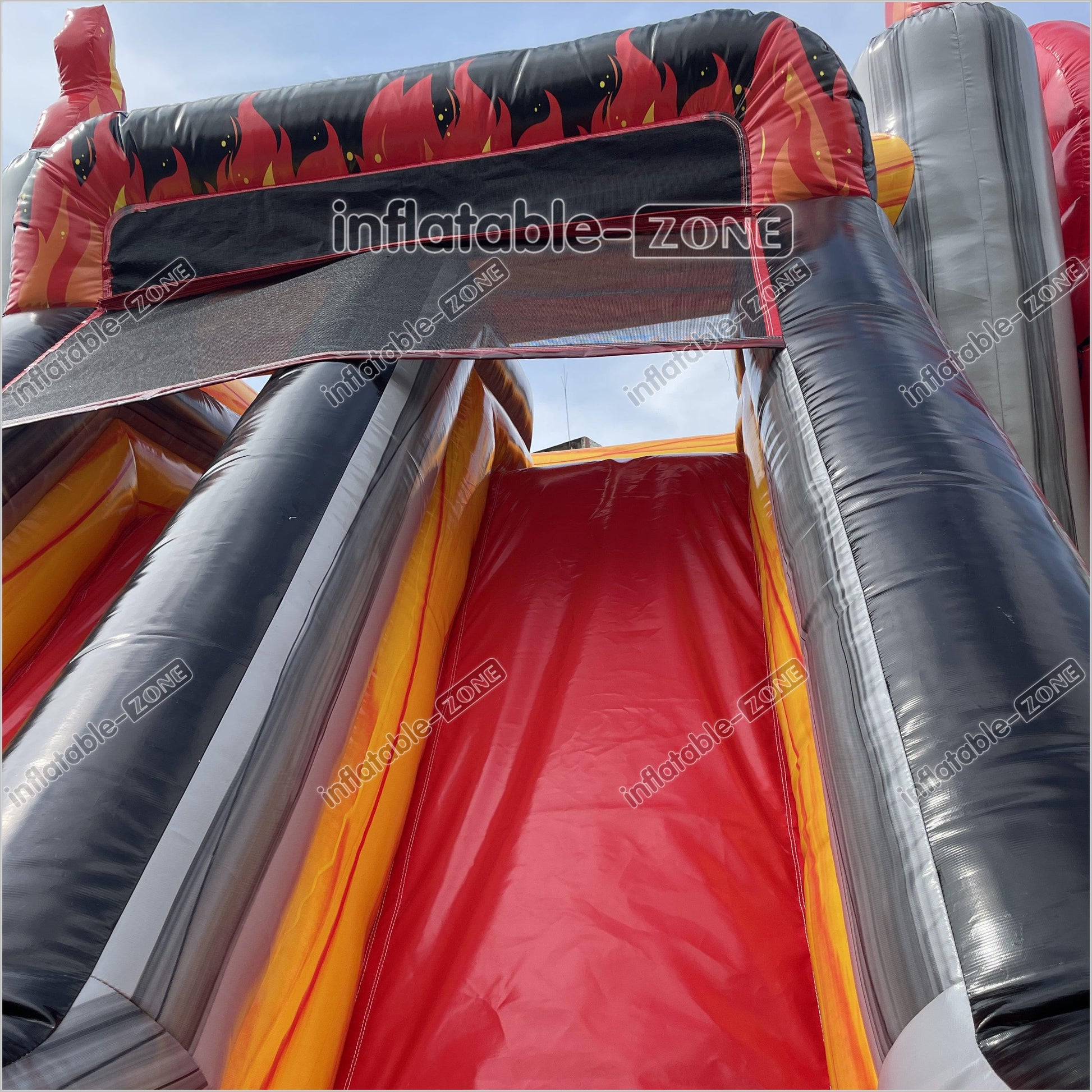 Outdoor Inflatable 3D Monster Truck Bounce Slide Combo Inflatable Jump House Bouncy Castle Double Slide - Inflatable-Zone
