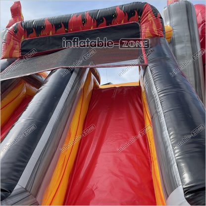 Outdoor Inflatable 3D Monster Truck Bounce Slide Combo Inflatable Jump House Bouncy Castle Double Slide - Inflatable-Zone