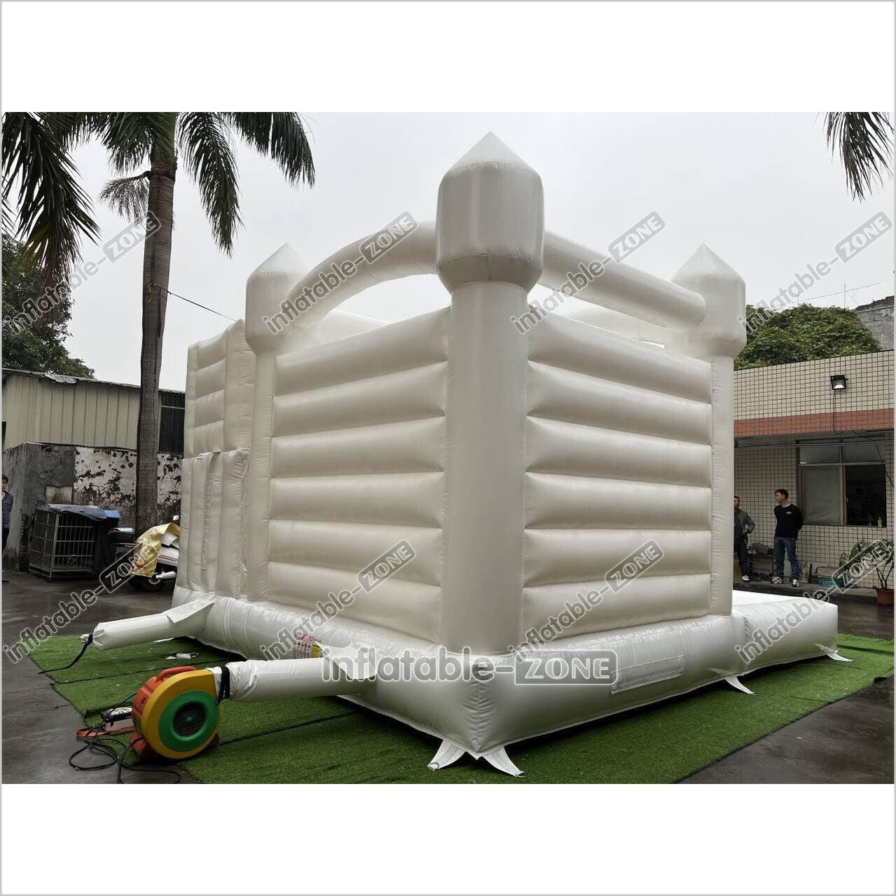 White Wedding Bouncy Castle With Slide Combo Inflatable Party Bounce House With Ball Pit Pool - Inflatable-Zone