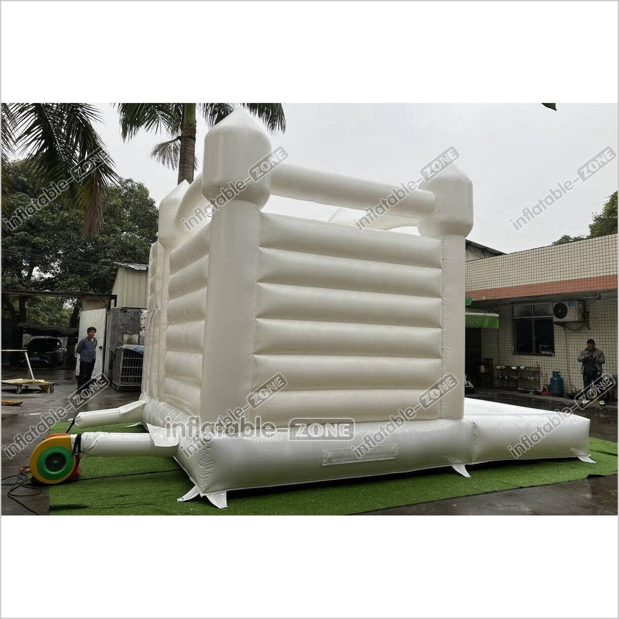 White Wedding Bouncy Castle With Slide Combo Inflatable Party Bounce House With Ball Pit Pool - Inflatable-Zone