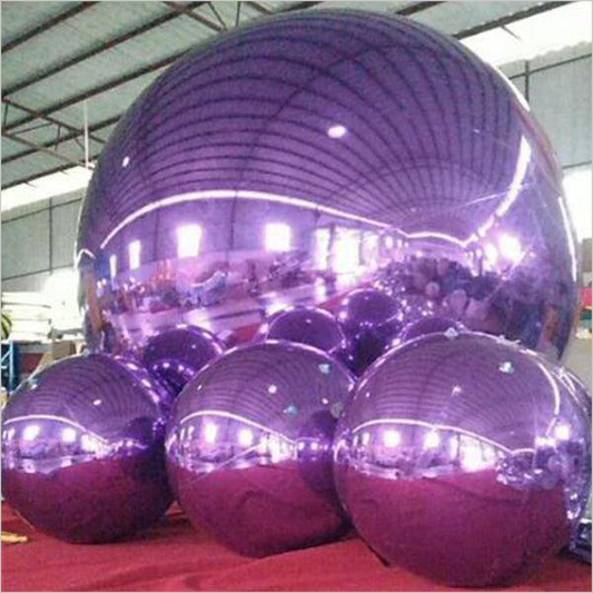 Purple Inflatable Mirror Ball Event Party Hanging Inflatable Ball Balloon For Indoor Exhibition - Inflatable-Zone